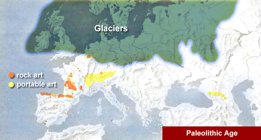 Diffusion of Portable and Rock Art in the Paleolithic