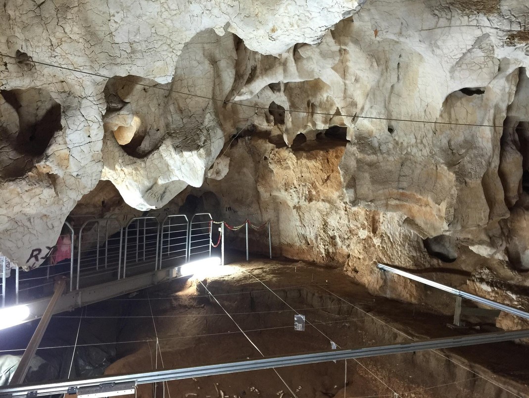 Where was the oldest evidence of Homo sapiens found in Sardinia?