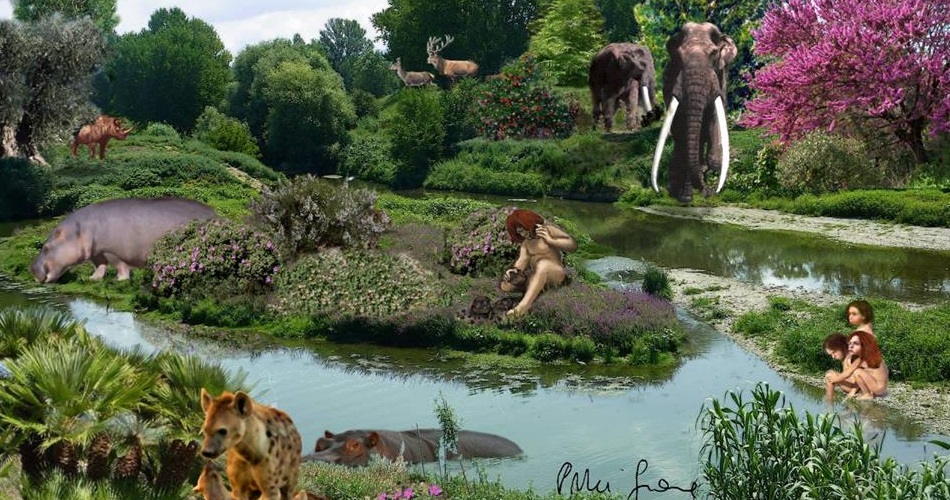 Where did Neanderthals live along the Aniene River?
