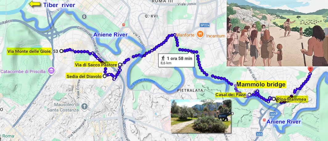 Settlement Sites of the Neanderthals along the Course of the Aniene river